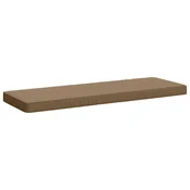 Vidaxl Blazina za klop - 1 kos VUGHT 100% poliester Taupe