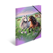 Herma mapa s klapo in elastiko Horse World, A3