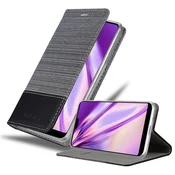 Cadorabo CADORABO Ohišje, združljiv s Huawei v sivi črni barvi - zaščitni pokrov z magnetnim zapiranjem, stoječo funkcijo in režo za kartico, (20570502)