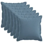 vidaXL Prevleka za blazino 6 pcs HOUTEN Jeans modra 40 x 40 cm