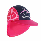 KONFIDENCE Otroška kapa UV, hibiskus/rožnata barva, 1-3
