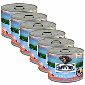 Happy Dog Sensible Puppy & Junior 6 x 200 g/piščanec in losos