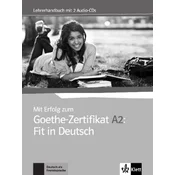Mit Erfolg zum Goethe-Zertifikat A2: Fit in Deutsch - Lehrerhandbuch mit 2 Audio-CDs