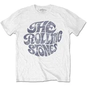 The Rolling Stones Vintage 70s Logo White M Majica