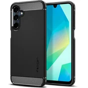 SPIGEN RUGGED ARMOR ovitek za SAMSUNG A16 4G / 5G, mat črn