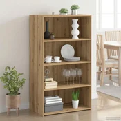 vidaXL Visoka komoda Artisan hrast 70 x 41 x 124 cm Inženirski les