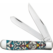 Case Cutlery Trapper Stained Glass Dove