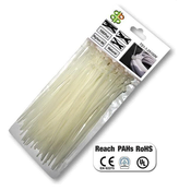 Bradas BELI PLASTIČNI TRAK 4,8x250/100 kosov