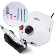 65W NTN Premium vrtalnik za nohte za manikuro in pedikuro, bel, DM202