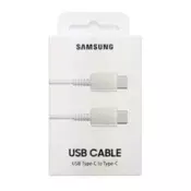 Samsung Tip-C na Tip-C podatkovni i kabel za punjač, 1m, bijeli (EP-DA705BWE)