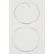 DEFACTO Womens Set of 2 Short Necklaces