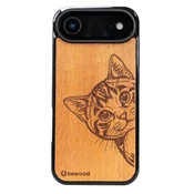 shumee Lesen ovitek Bewood za iPhone 17 Air CAT LOVER MERBAU