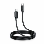 Joyroom USB - C na USB - C Kabel - črn (60W, 480Mb / s, 1m) - črna KP31051