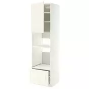METOD / MAXIMERA Visoki element za ugradne uredaje, bela/Bodbyn prljavobela, 60x60x220 cm