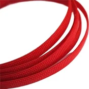 PET rdeča pletenica za kabel - raztegljiv pleteni ovoj za kabel, 1 m 3 mm