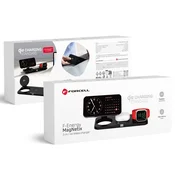 FORCELL Indukcijski polnilnik Forcell F-Energy 3v1 MagNetix USB-C Qi2 20,5 W, združljiv z MagSafe, črn 0INT