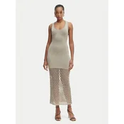 Simona Corsellini Pletena obleka P26CPABO0301 Siva Slim Fit