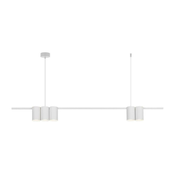 Lestenec na vrvici GENESIS 5xGU10/8W/230V bela
