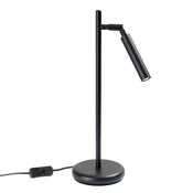 SOLLUX lighting Moderna črna namizna svetilka, premični senčnik, stikalo, 1xG9 8W PASTELO Sollux Lighting
