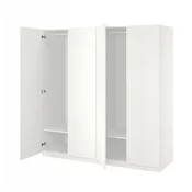 PAX / FORSAND Garderober, bela/bela, 200x60x201 cm