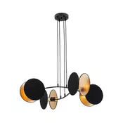 Luster na sajli MOTIF 4xE27/10W/230V crna