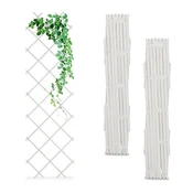 Northix Set 3 raztegljive vrtne rešetke 180x60 cm lesene