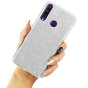 GS Bleščeč ovitek za Huawei Y6P, srebrn
