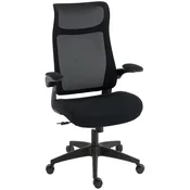 HOMCOM HOMCOM pisarniški stol poliester, umetna masa 65D x 64Š x 108 118Vcm Črn, (5000242995)