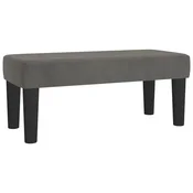 Vidaxl Klop temno siva 70x30x30 cm žamet