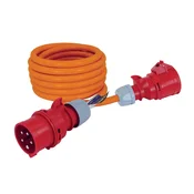 221-141 Podaljševalni kabel z vtičem in natičnim priključkom CEE 16 A 400 V ~ 10500 W IP44 3856024405744