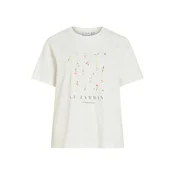 VILA Majica VISYBIL GARDEN rumena/oliva/rosé/bela