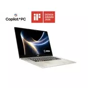 MSI Laptop MSI Prestige 16 AI+ C3MG Core Ultra X9 / 32GB RAM / 2TB SSD / 16 OLED 2.8K / Intel Arc B390 / Windows 11 Pro (Platinum Gray), (01-nb16ms00008)
