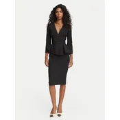 Elisabetta Franchi Cocktail obleka AB-010-67E2-V400 Črna Fitted Fit