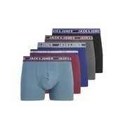JACK & JONES Boksarice JACOLIVER safir / pegasto siva / burgund / črna