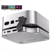 slomart Mac mini M4 priklopna postaja & stojalo: 2x DP 4K 144Hz, HDMI 4K 60Hz, USB C, 4TB M.2 SSD, USB A, SD/TF, Audio.