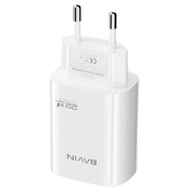 BAVIN Punjač 22.5w Usb A + kabl Micro/ bela