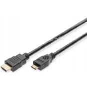 shumee Mini HDMI Highspeed 1.3 Gold priključni kabel tip HDMI A/HDMI C, M/M 2 m