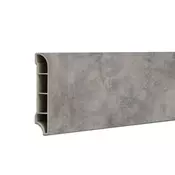 Vinil SPC talne obrobe Serona z učinkom kamna peščeno sive barve 2400x60x12 mm
