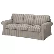 EKTORP Sofa trosed, Karlshov bež/višebojna