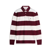 TOMMY HILFIGER Majica temno rdeča/off-bela