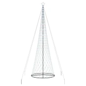 LED božicno drvce s stalakom Hladna bijela 500 cm Metal