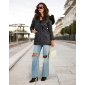 Resti Womens double-sided jacket in black