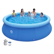 AVENLI Bazen za dvorište s pumpom 360x76 plavi