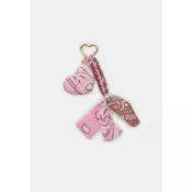 Stradivarius Privjesak Za Kljuceve Sa Srcem I Bandanom Pastel Pink Os
