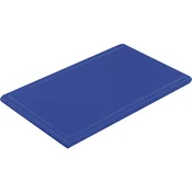 Gastro plastična deska za rezanje 40x30x1 cm, z utorom, modra