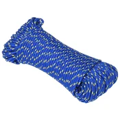 vidaXL Večnamenska uporabna vrv 4 mm 50 m Modra PP
