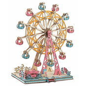 Woodcraft Lesena 3D sestavljanka Ferris wheel pastel