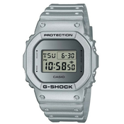 Muški casio g shock sivi digitalni sportski rucni sat sa sivim silikonskim kaišem ( dw-5600ff-8er )