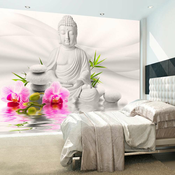 Samoljepljiva foto tapeta - Buddha and Orchids 98x70