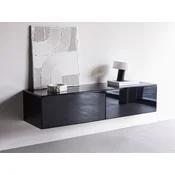 TV-omarica Dallas 4945 Črna, Sijaj črna, 160x35x45cm